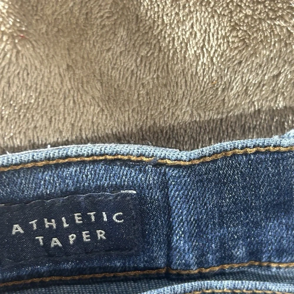 Lucky Brand Athletic Taper Jeans Men's 42x32 Blue Stretch Denim Pants